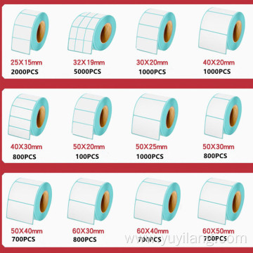 Thermal Sticker Paper Rolls Packaging Labels